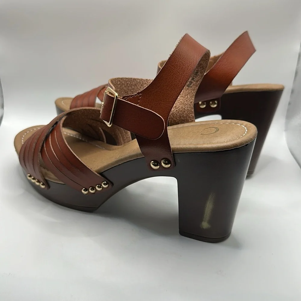 Brown Strappy Women's Sandals size 11